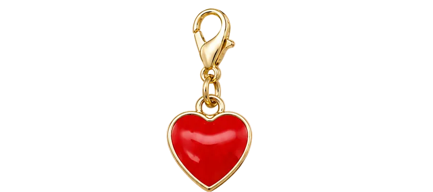 Red Heart Charm