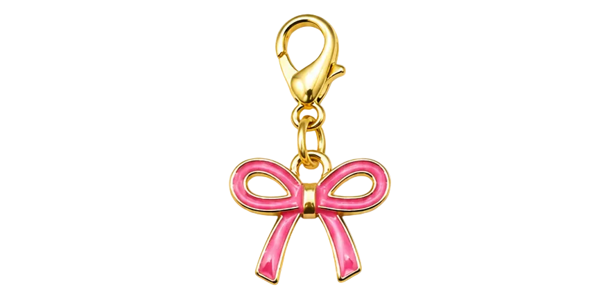 Pink Bow Charm