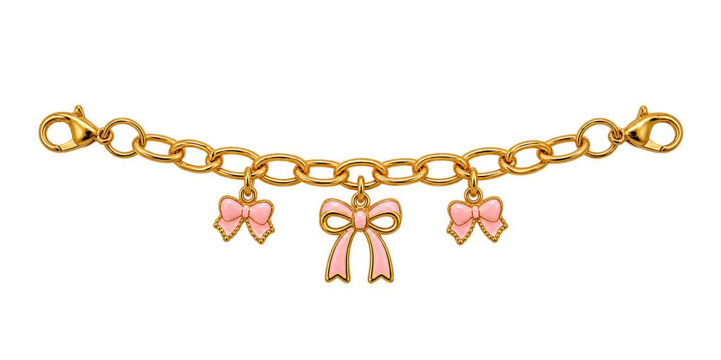 Blush-Pink Bow Chain