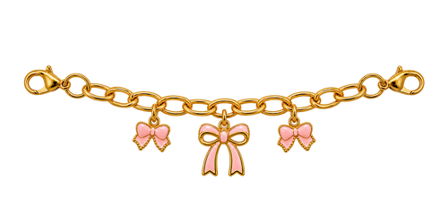 Blush-Pink Bow Chain