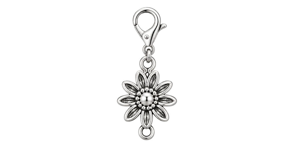 Silver Blossom Charm