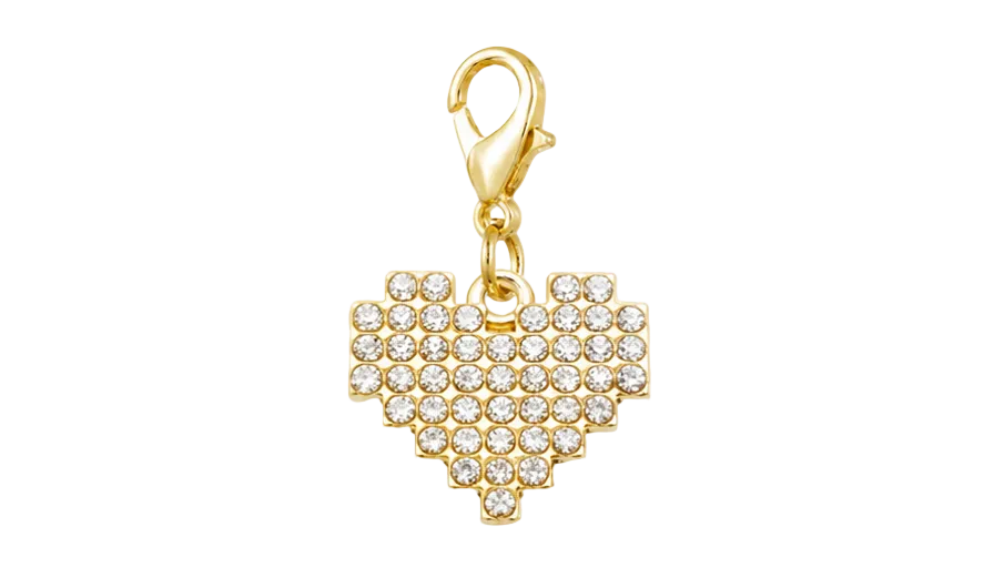 Heart Rhinestone Charm