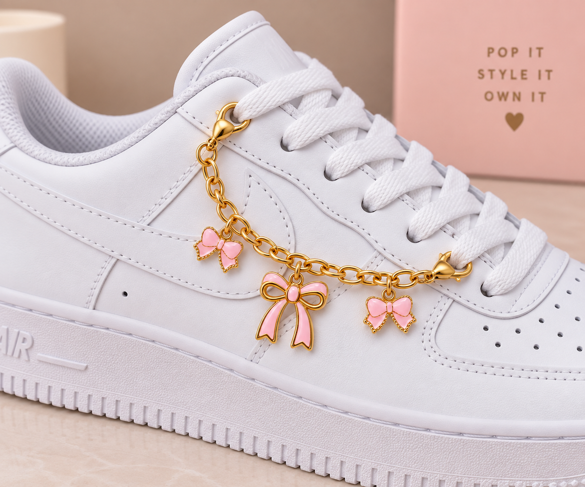 Blush-Pink Bow Chain
