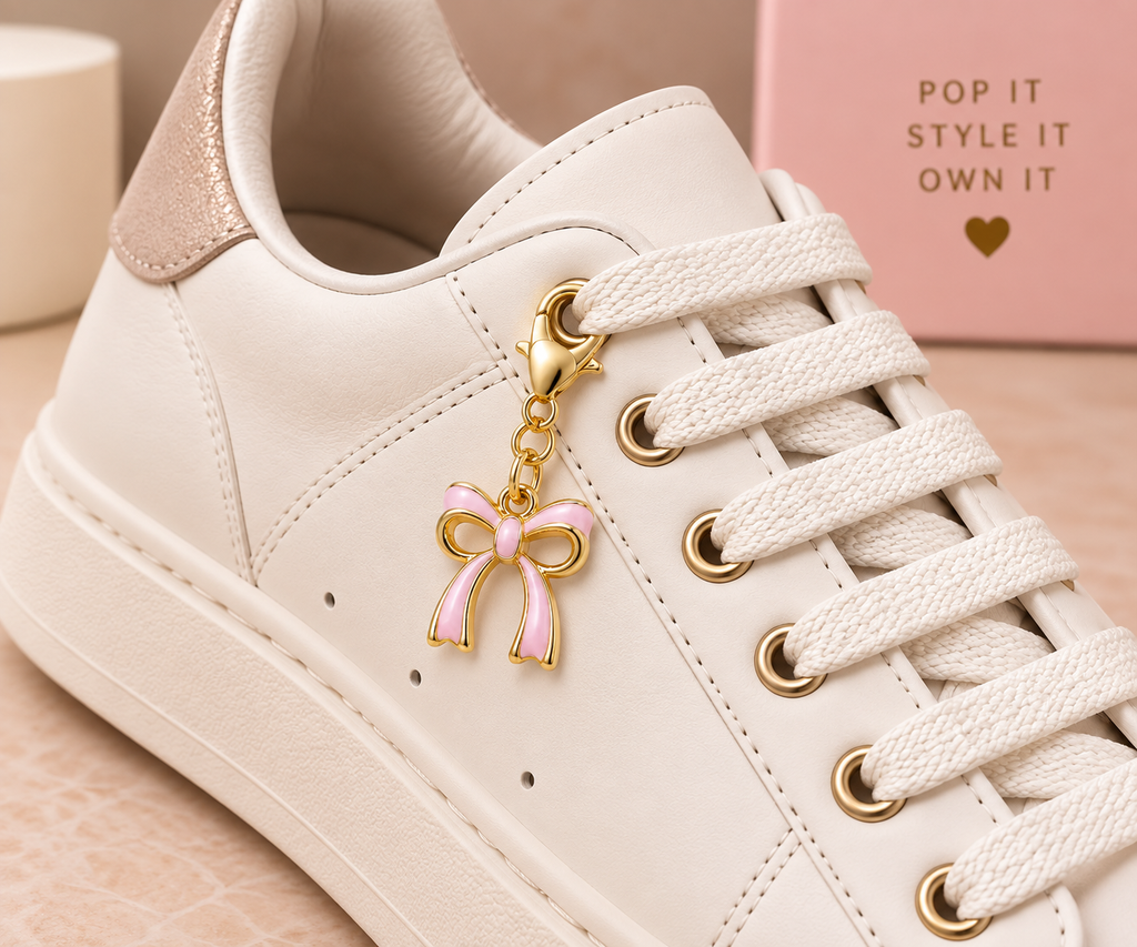 Blush Pink Bow Charm