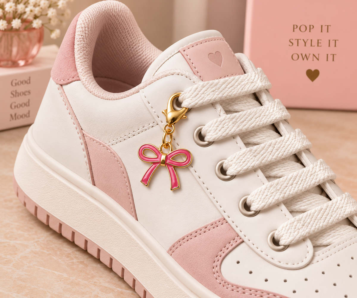 Pink Bow Charm